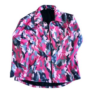 Jackets Ladies soft shell/scuba pink camo