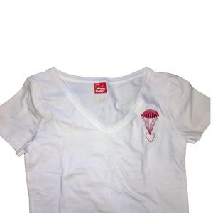 T shirt Ladies V-neck White