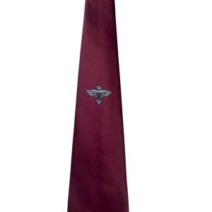 Tie - 44 Single logo maroon