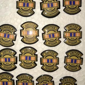 Lapel Pin Angolan Vet plastic