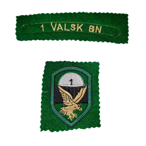 1 Valsk Bn ou tipe felt skouer flits borduur