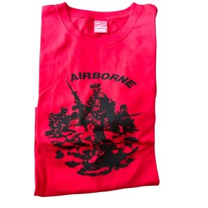 Red Airborne T shirt