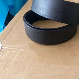 'We Conquer From Above' Black Leather Belt