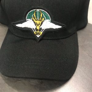 Black Americano Cap with Black Fantasy Mot