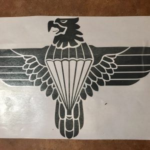 Sticker 44 Karate Eagle Grey Medium 30 cm